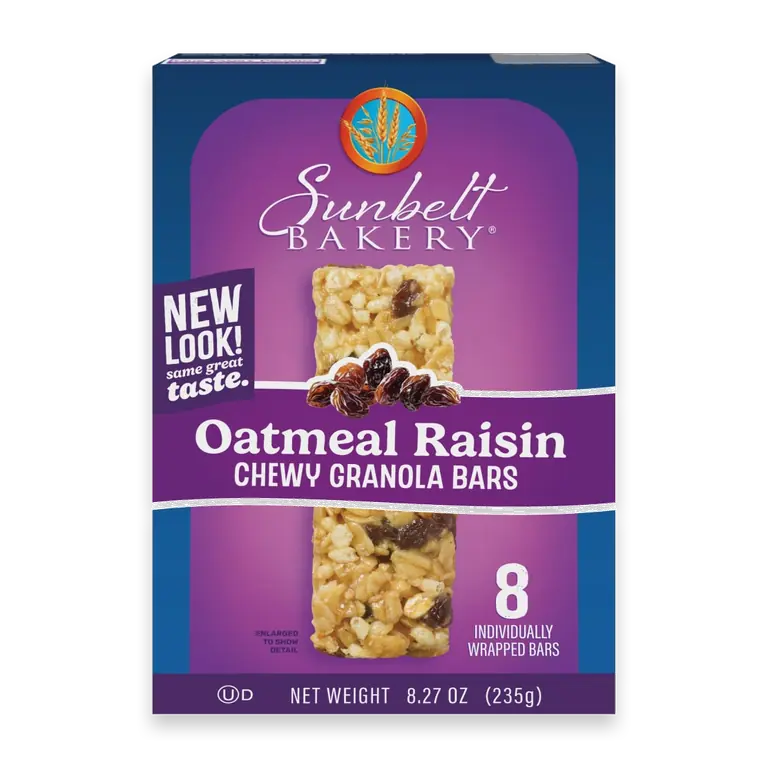Oatmeal Raisin Chewy Granola Bars