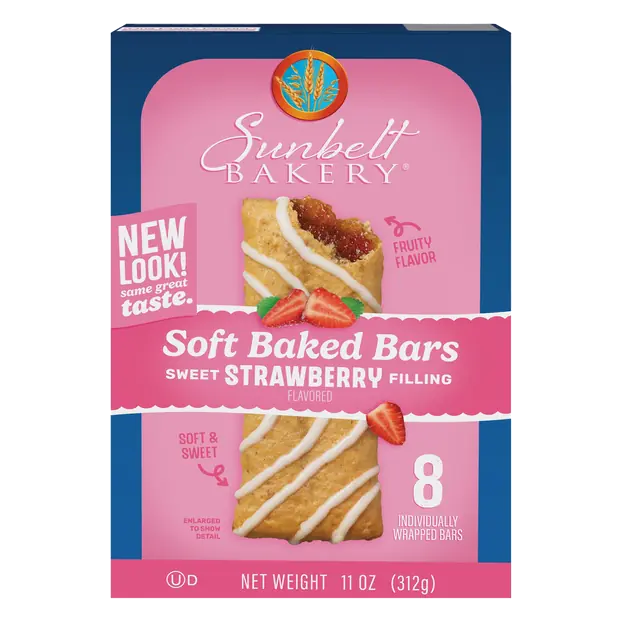 Bakery Strawberry Soft Baked Bars - 8 ct