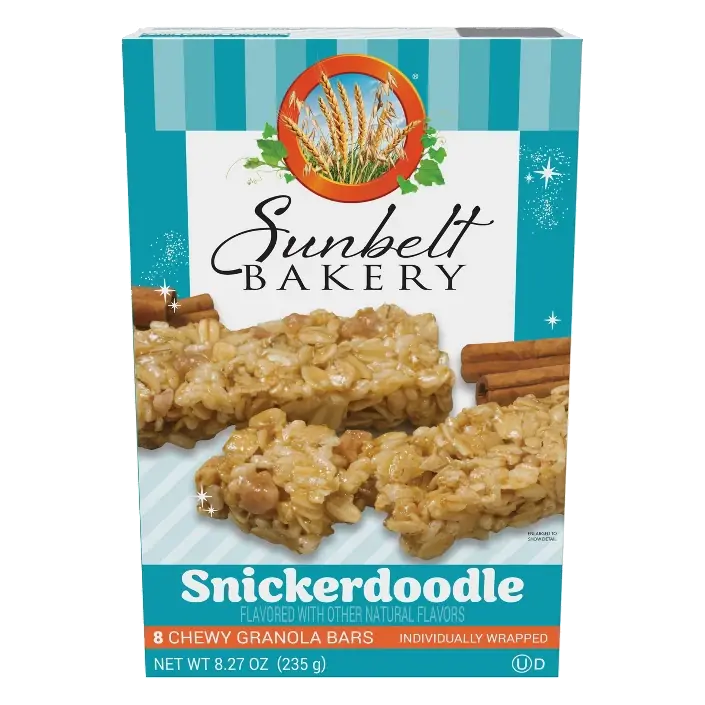 Sunbelt Snickerdoodle Granola Bars, 8.27oz/8ct