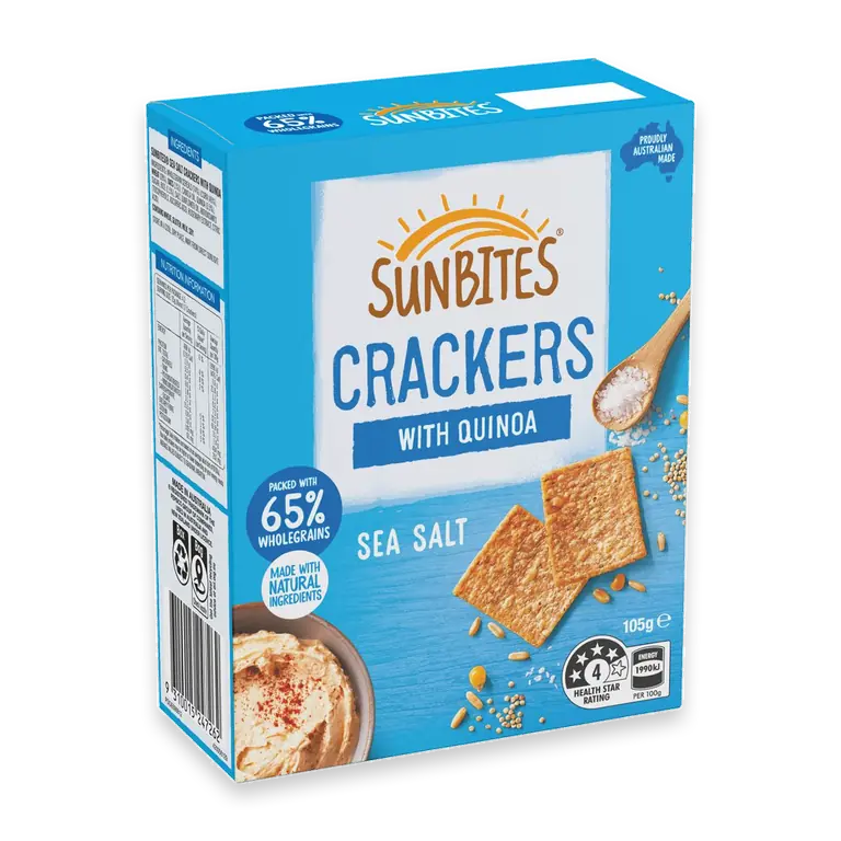 Sea Salt Snack Crackers with Quinoa Share Pack