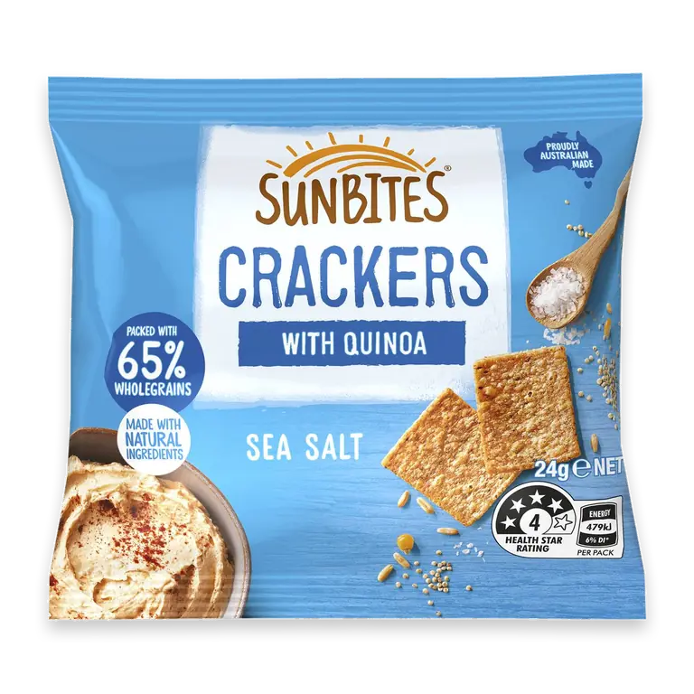 Snack Crackers With Quinoa Sea Salt Single Pack