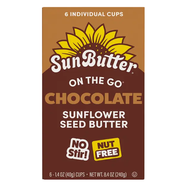 On The Go Chocolate Sunflower Seed Butter - 6 ct