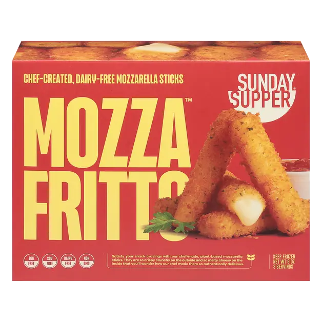 Mozza Fritto Dairy Free Mozzarella Sticks Frozen