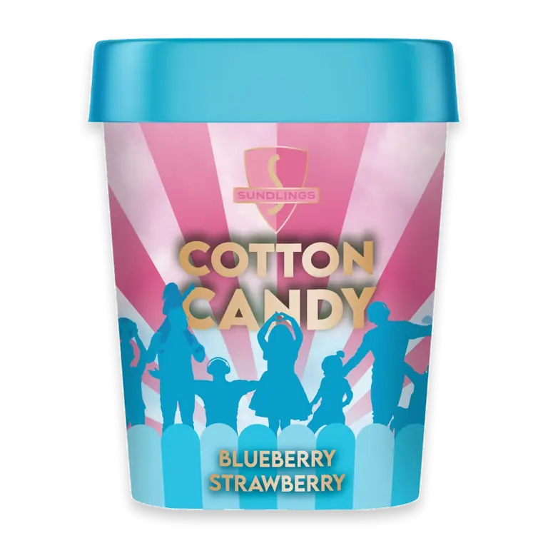 Sockervadd Strawberry/Blueberry