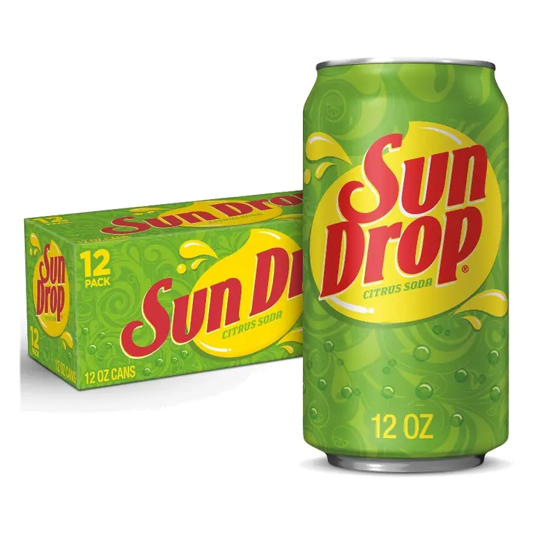 Sun Drop Citrus Soda, 12pk/12 fl oz Cans