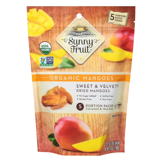 Organic Dried Mangoes - 5 ct