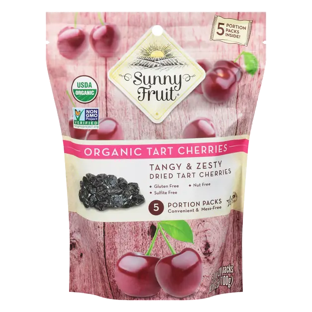 Organic Dried Tart Cherries - 5 ct
