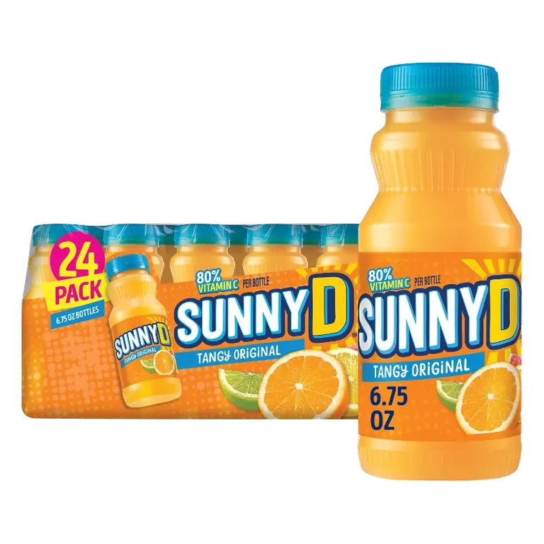 SunnyD Tangy Original Orange Citrus Punch Juice Drink, 24pk/6.75 fl oz Bottles
