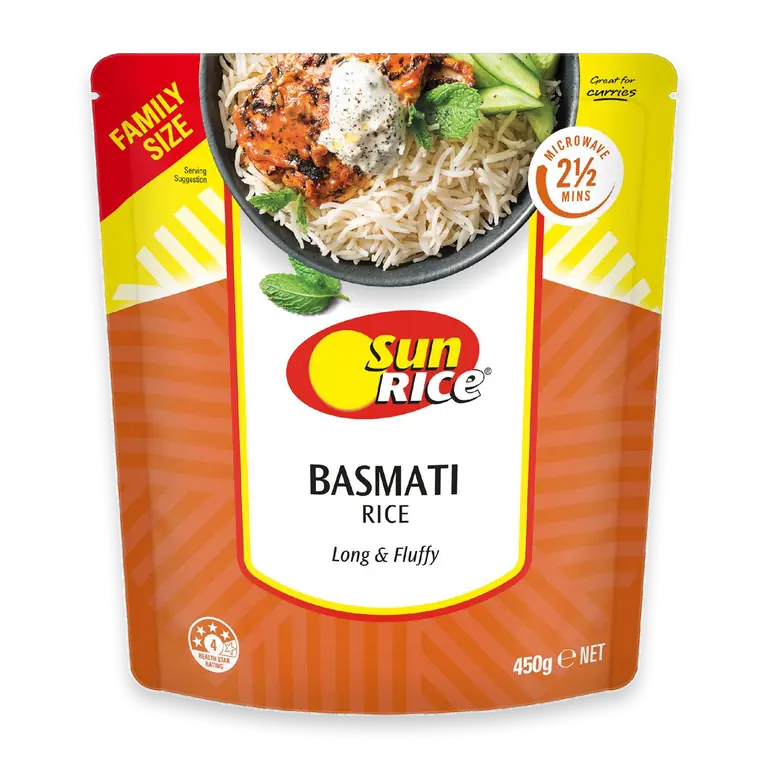 Microwave Basmati Rice Pouch Indian Aromatic Basmati Rice