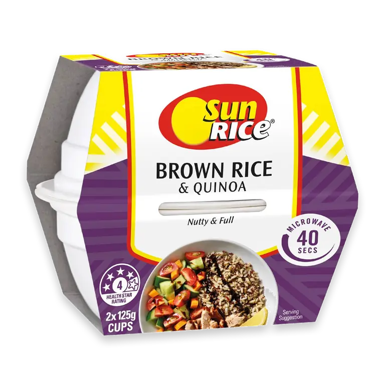 Microwave Brown Rice & Quinoa Cups
