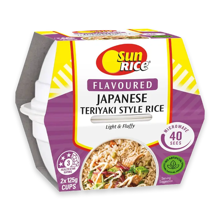 Microwave Japanese Teriyaki Style Rice Cups