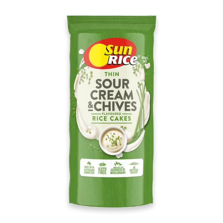 Thin Rice Cakes Sour Cream & Chives