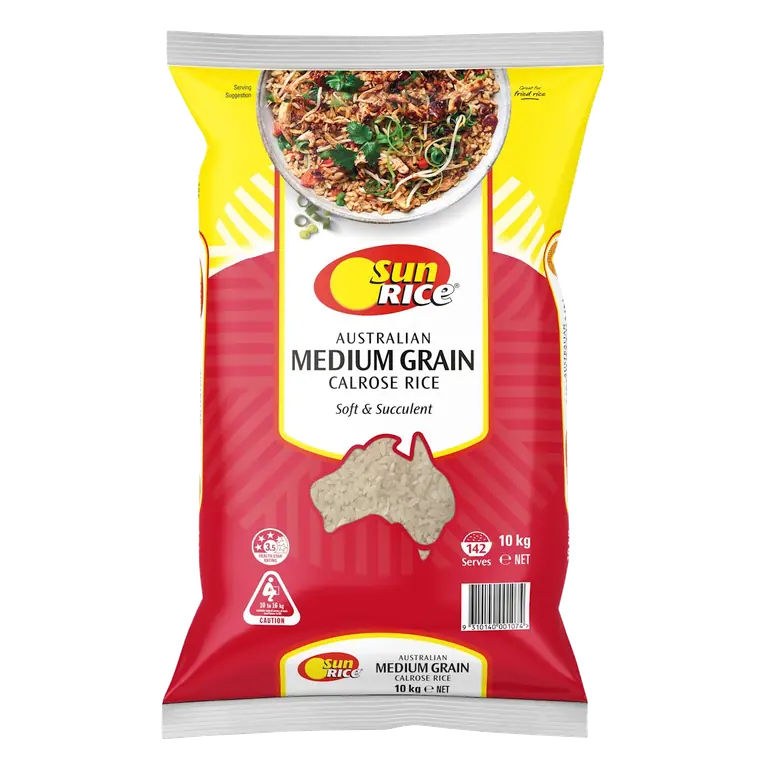 White Calrose Medium Grain Rice