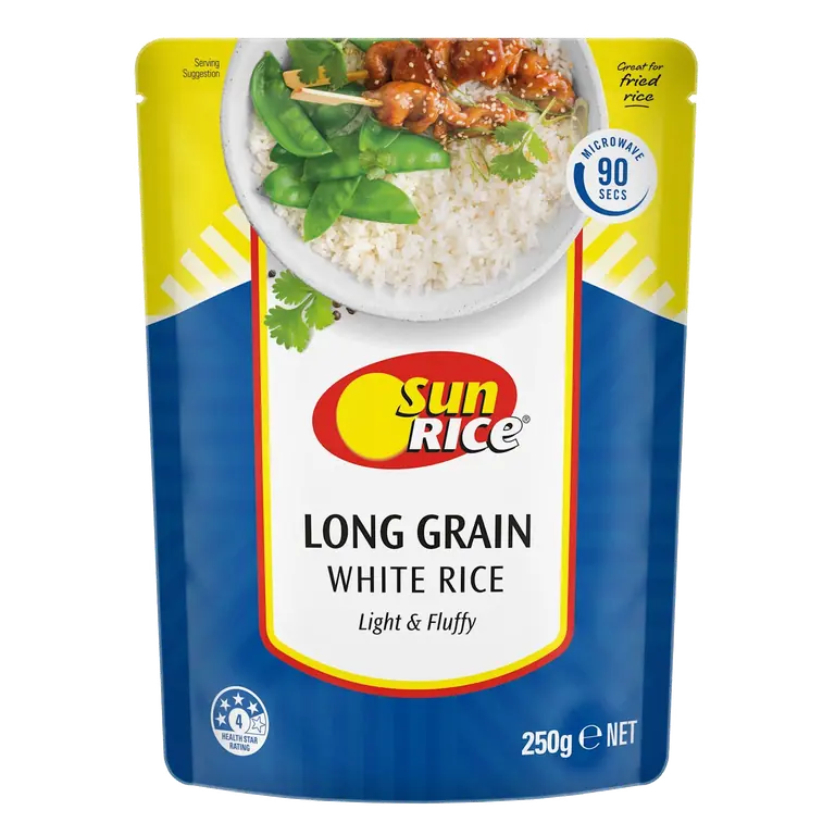White Long Grain Rice Pouch