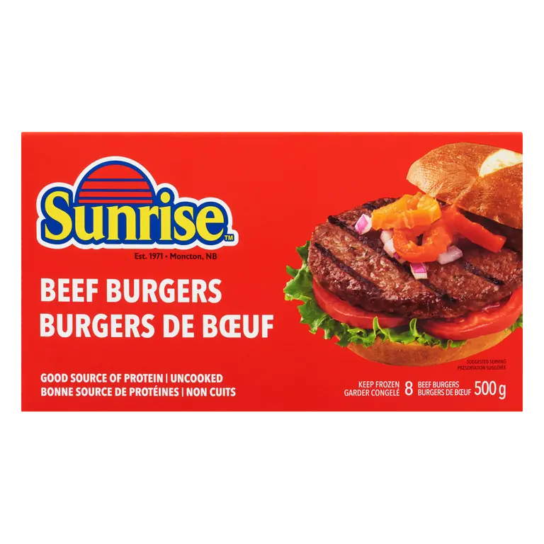 Frozen Beef Burgers 500 g