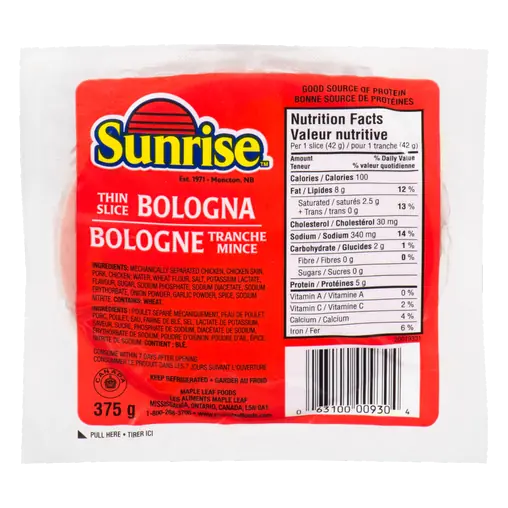 Thin Sliced Bologna 375 g