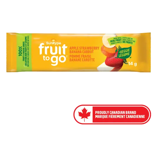 Fruit to Go 100% Fruit Snack Apple Strawberry Banana Carrot 14 g