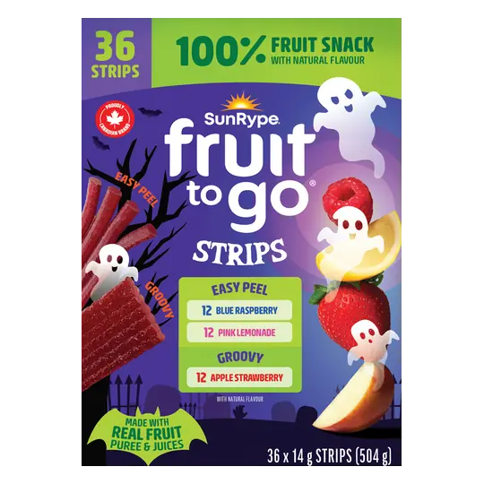 Fruit To Go Fruit Snack Strips Halloween Assorted 36 x 14 g