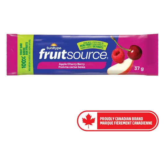 Fruitsource 100% Fruit Bar Apple Cherry Berry 37 g