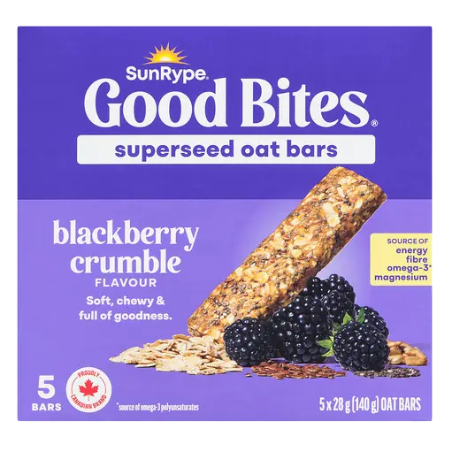 Superseed Oat Bars Blackberry Crumble Flavour 5 x 28 g