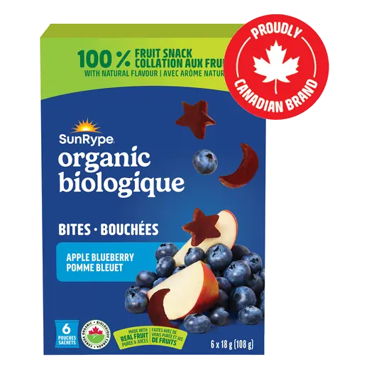 Organic Fruit Bites Apple Blueberry 6 x 18 g