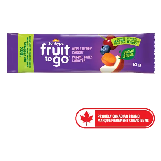 Fruit To Go 100% Fruit Snack Apple Berry Carrot 14 g