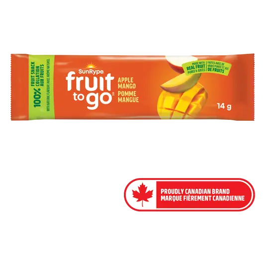 Fruit To Go Gluten-Free Fruit Bar Snack Apple Mango 14 g
