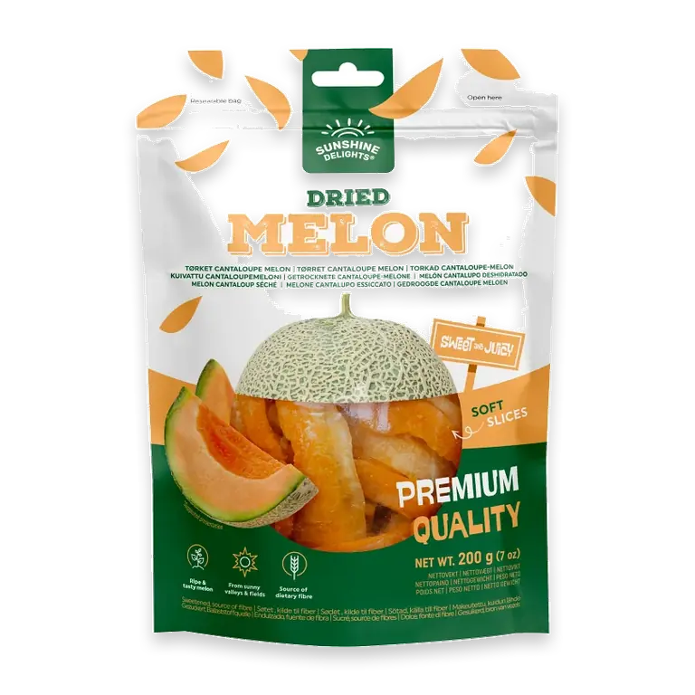 Torkad frukt Tropisk Dried Melon 200g