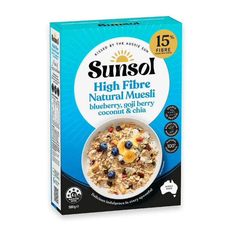 Natural Muesli Blueberry Goji Berry Coconut & Chia