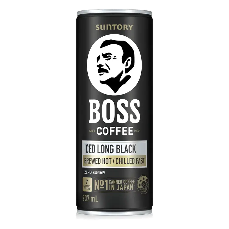 BOSS Ice Long Black Flash Brew Coffee