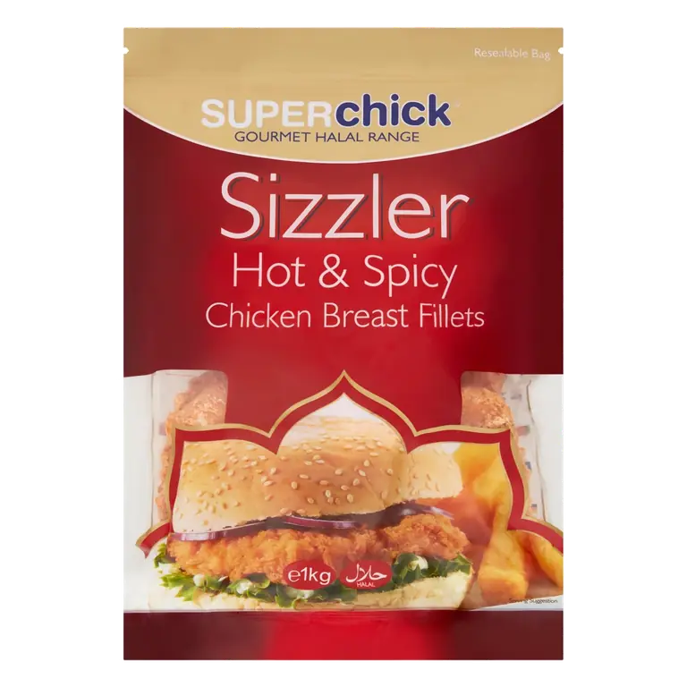 Sizzler Hot & Spicy Chicken Breast Fillets 1kg