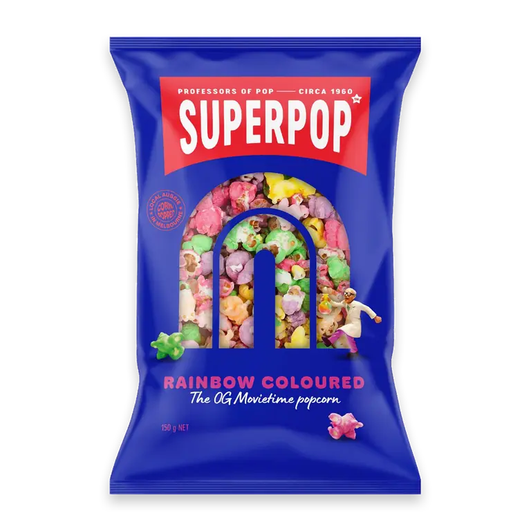 Rainbow Coloured Popcorn Multi Coloured