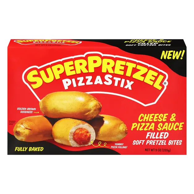 PizzaStix Cheese & Sauce Filled Soft Pretzel Bites Frozen