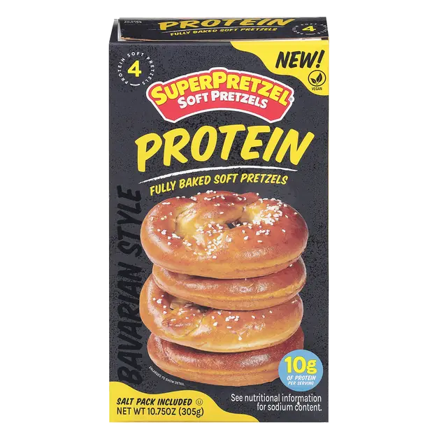 Protein Fully Baked Soft Pretzels Frozen