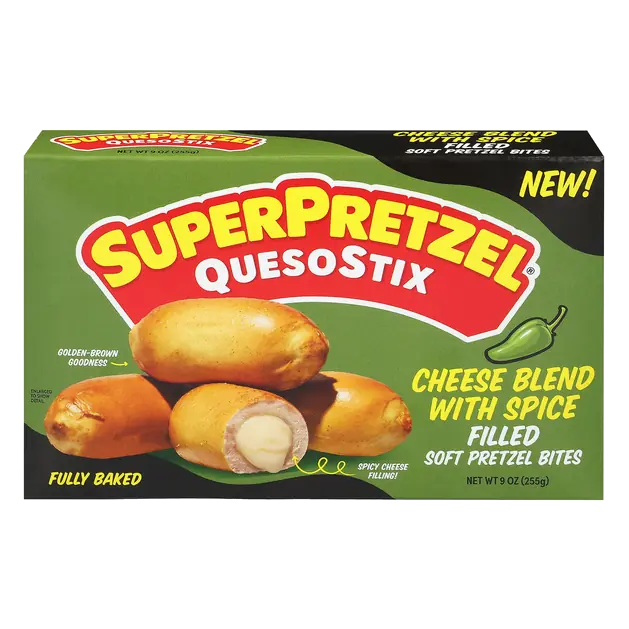 QuesoStix Cheese & Spice Filled Soft Pretzel Bites Frozen