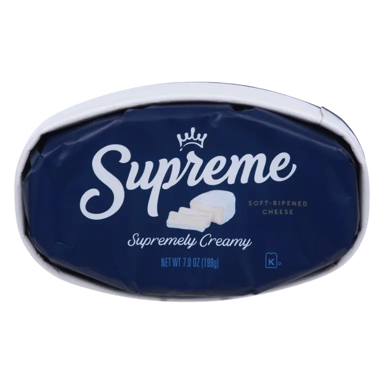 Supreme Soft Ripened Supremely Creamy Brie Cheese Wheel