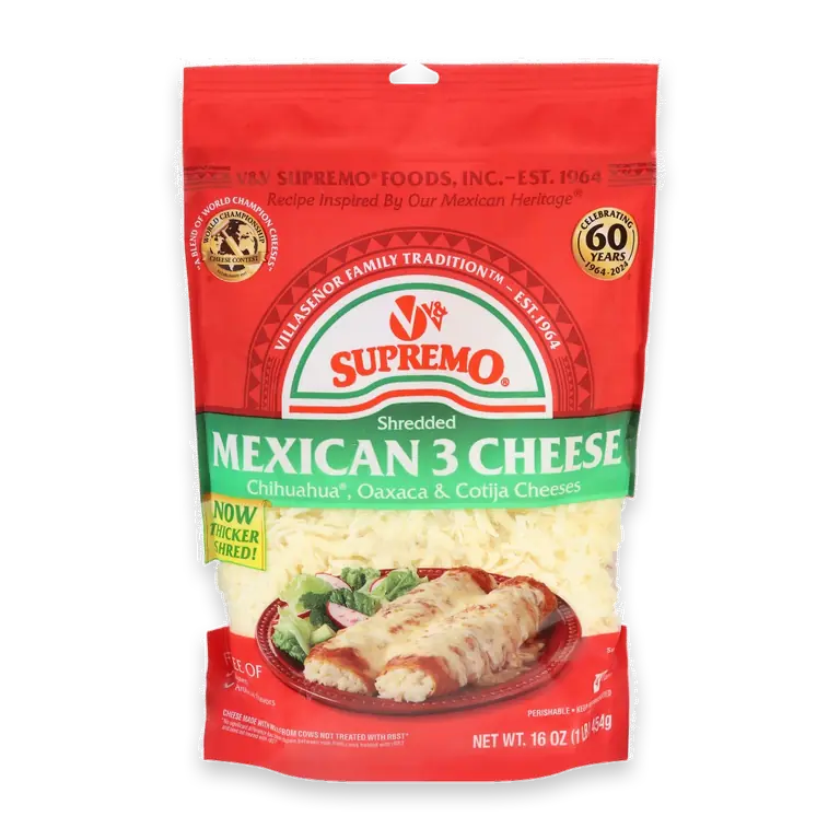 Shredded 3 Cheese Mexican Blend