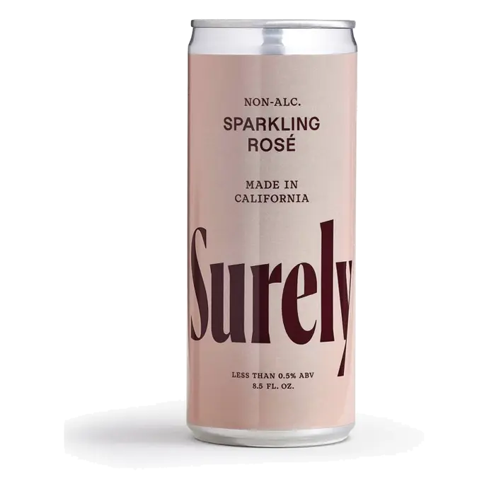 Surely Non-Alcoholic Wine Sparkling Rose, 4pk/8.5 fl oz Cans