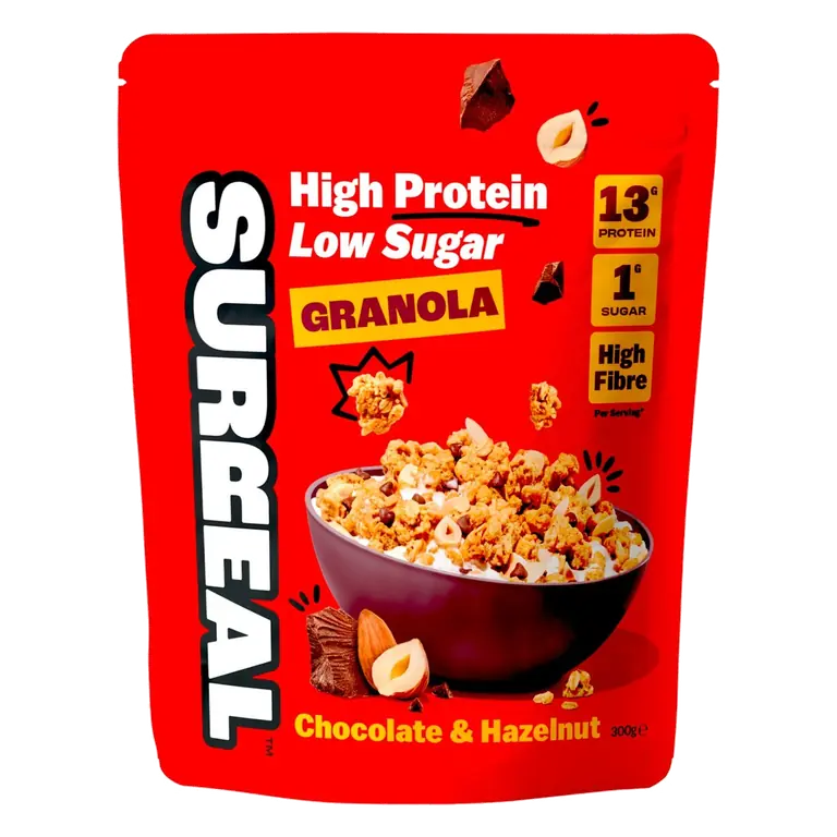 High Protein Low Sugar Chocolate & Hazelnut Granola 300g