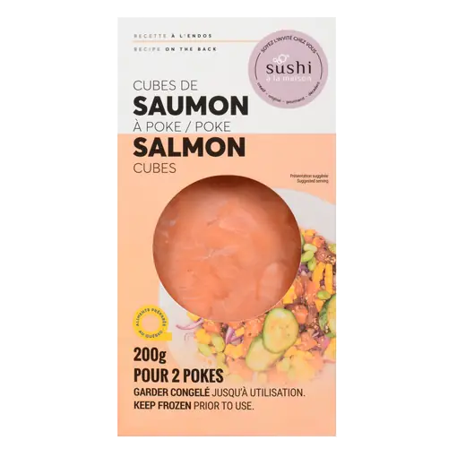 Frozen Poke Salmon Cubes 200 g