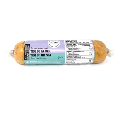 Seasoned Tartare Tube Trio Of The Sea 130 g (frozen)