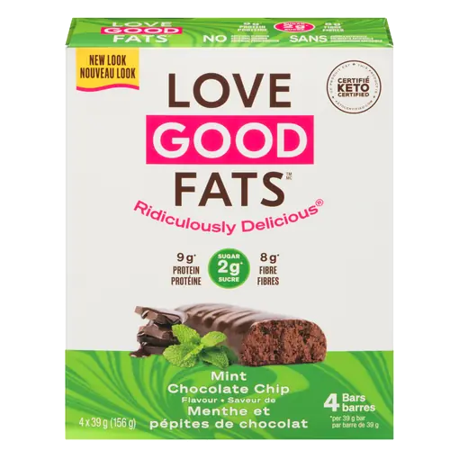 Keto Bar Mint Chocolate Chip 4 Pack 156 g