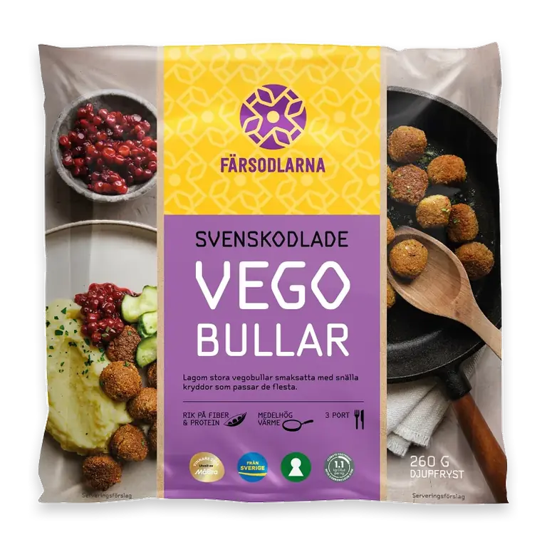 Svenskodlade Vegobullar 260g