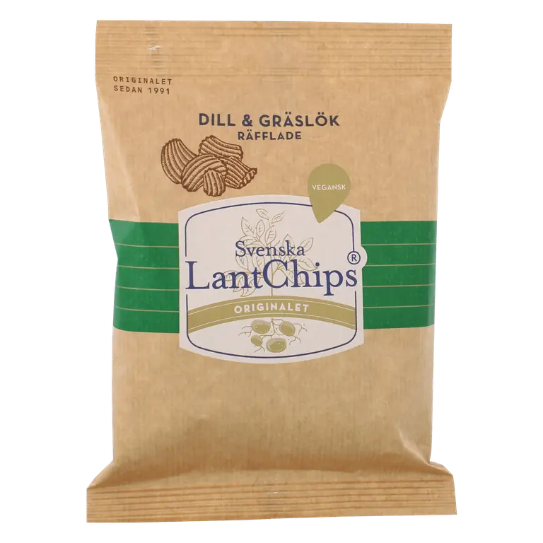 Räfflade Chips Dill & Gräslök Mini