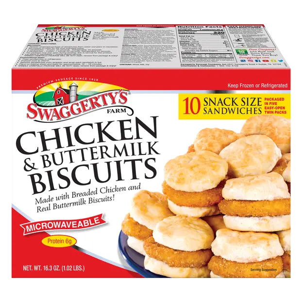 Chicken & Buttermilk Biscuits Snack Size Sandwiches 10 ct