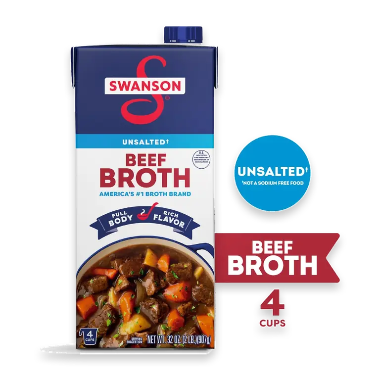 100% Natural Unsalted Beef Broth