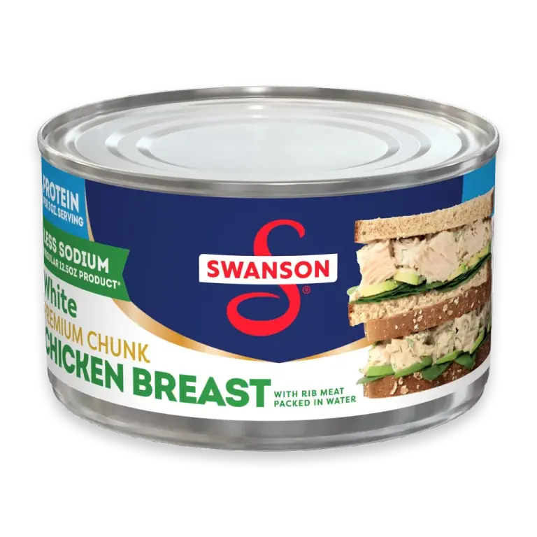 25% Less Sodium White Premium Chunk Canned Chicken Breast In Water