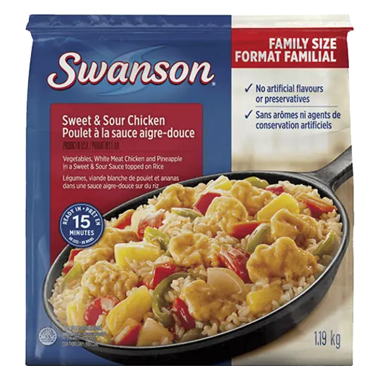 Frozen Skillet Meal Sweet And Sour Chicken 1.19 kg