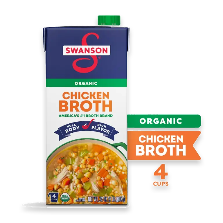 Organic Chicken Broth, 32 oz Carton