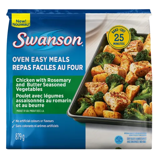 Oven Easy Meals Chicken with Rosemary and Butter Seasoned Vegetables 879 g